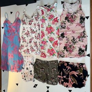 Floral Summer Bundle - dresses, shorts, skirt